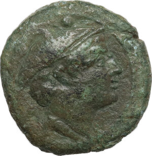 obverse: C series. AE Sextans, Sardinia, c. 211-208 BC