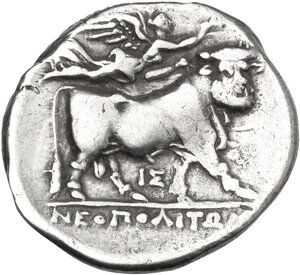 reverse: Central and Southern Campania, Neapolis. AR Nomos, c. 275-250 BC