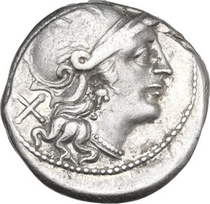 obverse: Anonymous. AR Denarius, c. 157-156 BC