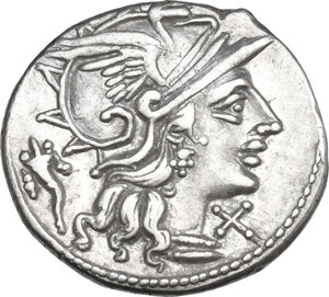 obverse: L. Cupiennius. AR Denarius, 147 BC