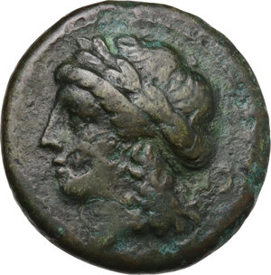 obverse: Central and Southern Campania, Neapolis. AE Obol, c. 275-250 BC
