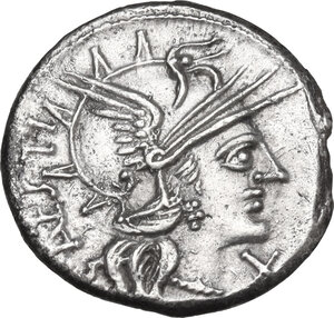obverse: C. Antestius. Denarius, 146 BC
