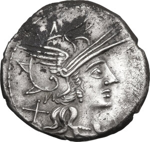 obverse: T. Annius Rufus. AR Denarius, Rome mint, 144 BC