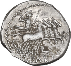 reverse: Q. Fabius Labeo. Denarius, 124 BC