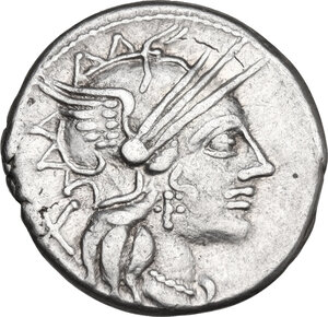 obverse: Cn. Papirius Carbo. Denarius, 121 BC
