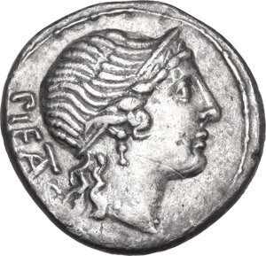 obverse: M. Herennius. Denarius, 108 or 107 BC