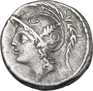 obverse: Q. Thermus M.f. . AR Denarius, 103 BC