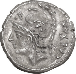 obverse: L. Julius L.f. Caesar. AR Denarius, 103 BC