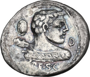 obverse: Pub. Lentulus Marceli f. Denarius, 100 BC