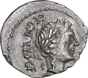 obverse: C. Egnatuleius. Quinarius, 97 BC