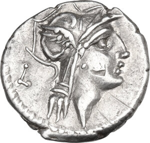 obverse: D. Junius Silanus L.f. AR Denarius, 91 BC