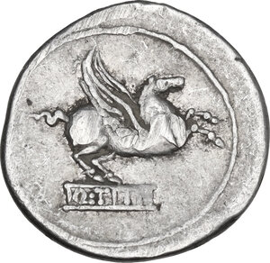 reverse: Q. Titius. Denarius, 90 BC