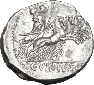 reverse: C. Vibius C.f. Pansa. AR Denarius, c. 90 BC