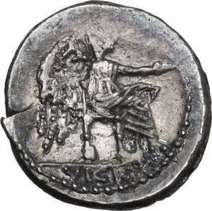 reverse: M. Cato. Quinarius, 89 BC
