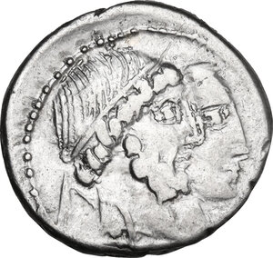 obverse: C. Marcius Censorinus. Denarius, 88 BC