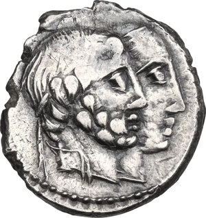 obverse: C. Marcius Censorinus. AR Denarius, 88 BC