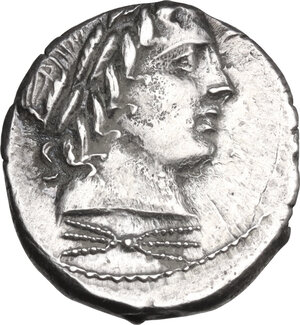 obverse: Vergilius, Gargilius and Ogulnius. AR Denarius, 86 BC