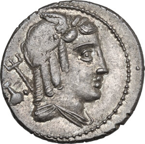 obverse: L. Julius Bursio. Denarius, Rome mint, 85 BC