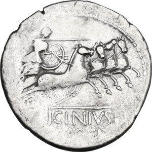 reverse: C. Licinius Macer. Denarius, Rome mint, 84 BC