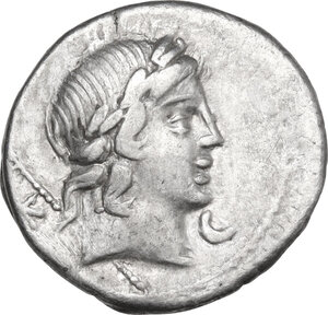 obverse: Pub. Crepusius. AR Denarius, 82 BC