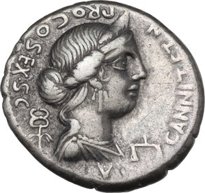obverse: C. Annius and L. Fabius Hispaniensis. Denarius, mint moving between North Italy and Spain, 82-81 BC