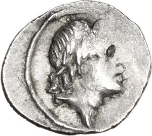 obverse: Anonymous.  AR Quinarius, uncertain mint, 81 BC