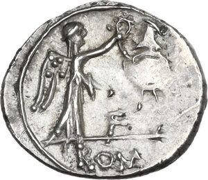 reverse: Anonymous.  AR Quinarius, uncertain mint, 81 BC