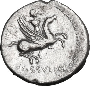reverse: C. Cossutius C.f. Sabula. . AR Denarius, 74 BC