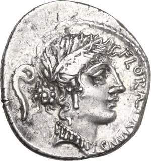 obverse: C. Servilius. AR Denarius, Rome mint, 57 BC