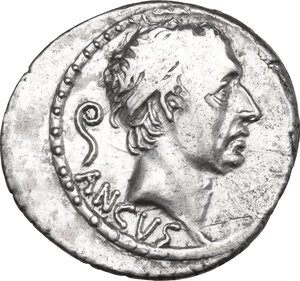 obverse: L. Marcius Philippus. AR Denarius, Rome mint, 56 BC