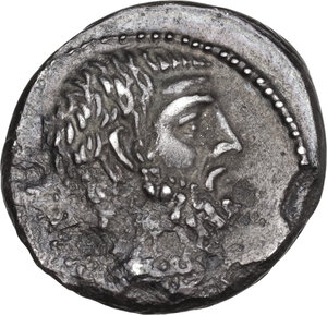reverse: M. Iunius Brutus. AR Denarius, Rome mint, 54 BC