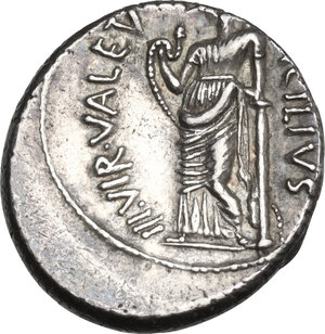 reverse: Man. Acilius Glabrio. AR Denarius, 49 BC