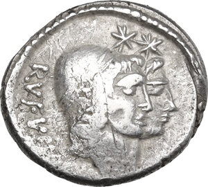 obverse: Mn. Cordius Rufus. AR Denarius, Rome mint, 46 BC