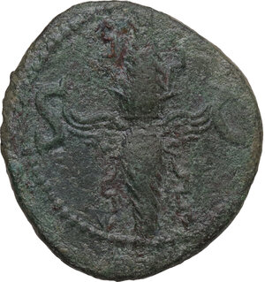 reverse: Divus Augustus (died 14 AD). AE As, struck under Tiberius, 34-37