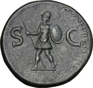 reverse: Britannicus, son of Claudius and Messalina (died 55 AD). AE 