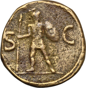 reverse: Britannicus, son of Claudius and Messalina (died 55 AD). AE 
