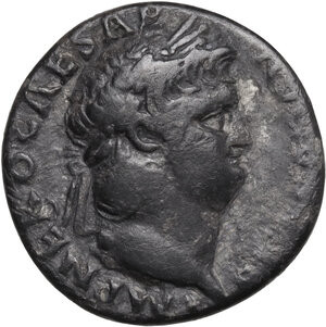 obverse: Nero (54-68). AR Denarius, 66-67
