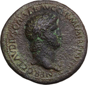 obverse: Nero (54-68). AE Sestertius. Rome mint. Struck circa AD 64