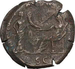 reverse: Nero (54-68). AE Sestertius. Lugdunum (Lyon) mint. Struck circa 66 AD
