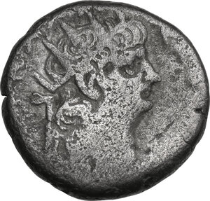 obverse: Nero (54-68). BI Tetradrachm, Alexandria mint. Dated RY 12 (65-66 AD)