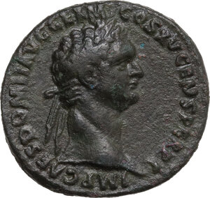 obverse: Domitian (81-96). AE As, 86 AD