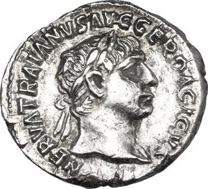 obverse: Trajan (98-117). AR Denarius, 103-111 AD
