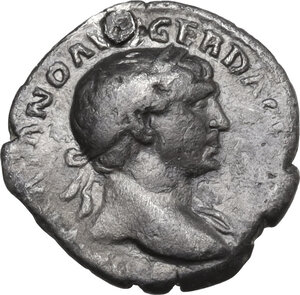 obverse: Trajan (98-117). AR Quinarius, 107-111