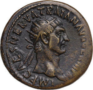 obverse: Trajan (98-117). AE Dupondius, 98-99