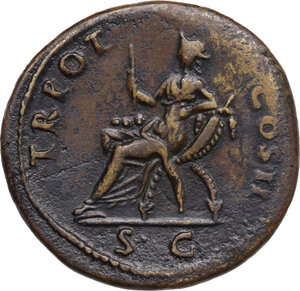 reverse: Trajan (98-117). AE Dupondius, 98-99