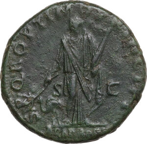 reverse: Trajan (98-117). AE Dupondius, 103-111