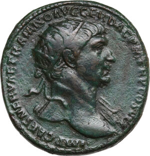 obverse: Trajan (98-117). AE Dupondius, 104-107