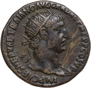 obverse: Trajan (98-117). AE Dupondius, 103-107