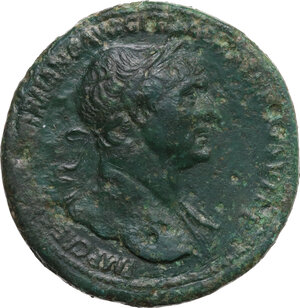 obverse: Trajan (98-117). AE Sestertius, 112-114 AD
