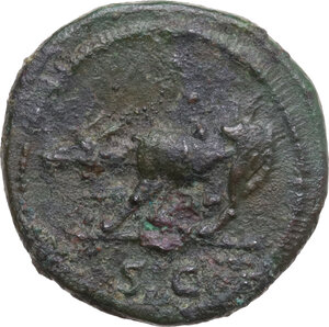 reverse: Trajan (98-117). AE Quadrans, struck circa AD 98-102